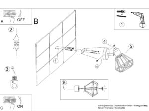 miniaturka Funkcjonalny Kinkiet Loftowy KALISTO 1