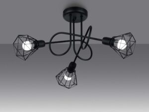 miniaturka Żyrandol Funkcjonalny Stalowy KALISTO 3S Czarny