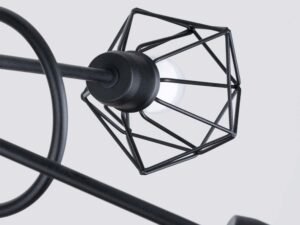 miniaturka Żyrandol Przemysłowy Stalowy KALISTO 5S Czarny