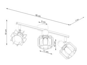 miniaturka Plafon SOLIS 3 dla Nowoczesnych Wnętrz
