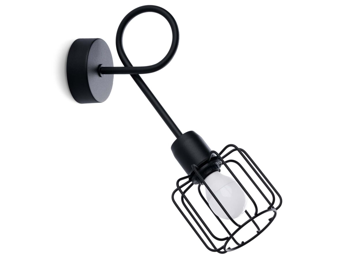 Minimalistyczny Kinkiet Loftowy Stalowy SOLIS 1S