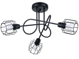 Żyrandol SOLIS 3S Czarny Styl Loftowy