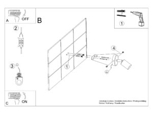 miniaturka Minimalistyczny Kinkiet Regulowany FRESCO 1 czarny