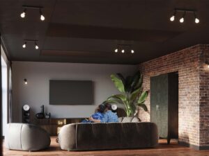 miniaturka Plafon Regulowanego Światła dla Dużych Pomieszczeń FRESCO 3 Czarny