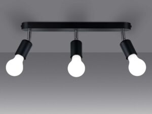 miniaturka Plafon Regulowanego Światła dla Dużych Pomieszczeń FRESCO 3 Czarny