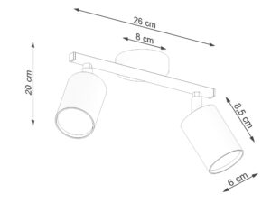 miniaturka Plafon uniwersalny do aranżacji skandynawskich LEXUS 2