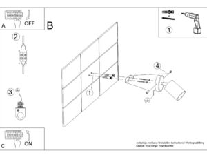 miniaturka Minimalistyczny Kinkiet Metalowy LEXUS 1