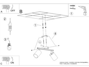 miniaturka Plafon uniwersalny do aranżacji skandynawskich LEXUS 2