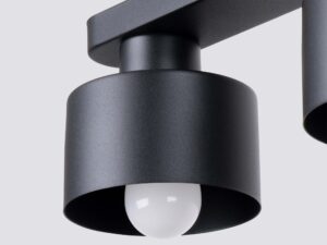 miniaturka Plafon SANTO 2 czarny nowoczesny i wyważony