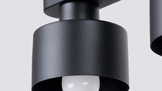 miniaturka Plafon SANTO 2 czarny nowoczesny i wyważony