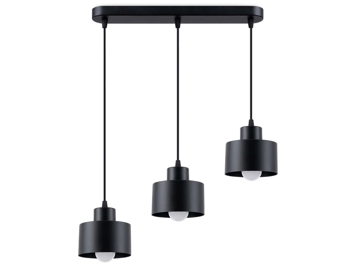 Lampa industrialna SANTO 3 Czarna