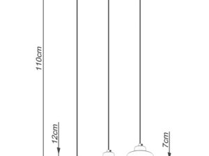 miniaturka Lampa industrialna SANTO 3 Czarna