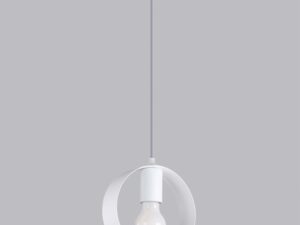 miniaturka Lampa TRIAD 1 Stalowa Biała Prosty Design