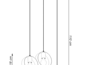 miniaturka TRIAD 3 Biała Lampa Wisząca Minimalistyczny Design