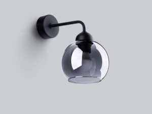 miniaturka Dekoracyjny Kinkiet ze Szkła i Stali CALIX 1