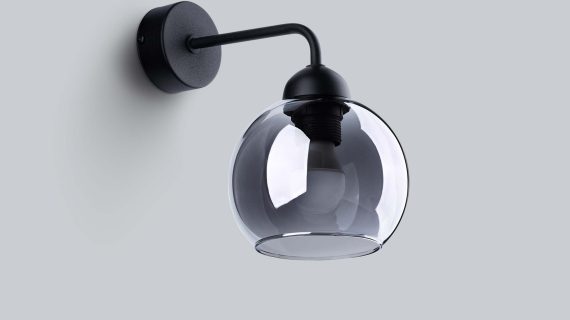 miniaturka Dekoracyjny Kinkiet ze Szkła i Stali CALIX 1