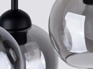 miniaturka Żyrandol Minimalistyczny 3 Żarówki CALIX Czarny