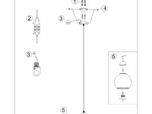 miniaturka Stylowe Oświetlenie Loftowe CALIX 1 Stal
