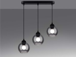 miniaturka Trzypunktowa Lampa Wisząca CALIX 3 Czarna