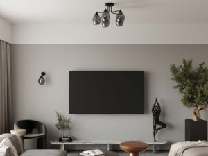 miniaturka Awangardowy Kinkiet Metalowo-Szklany YUMA 1 czarny