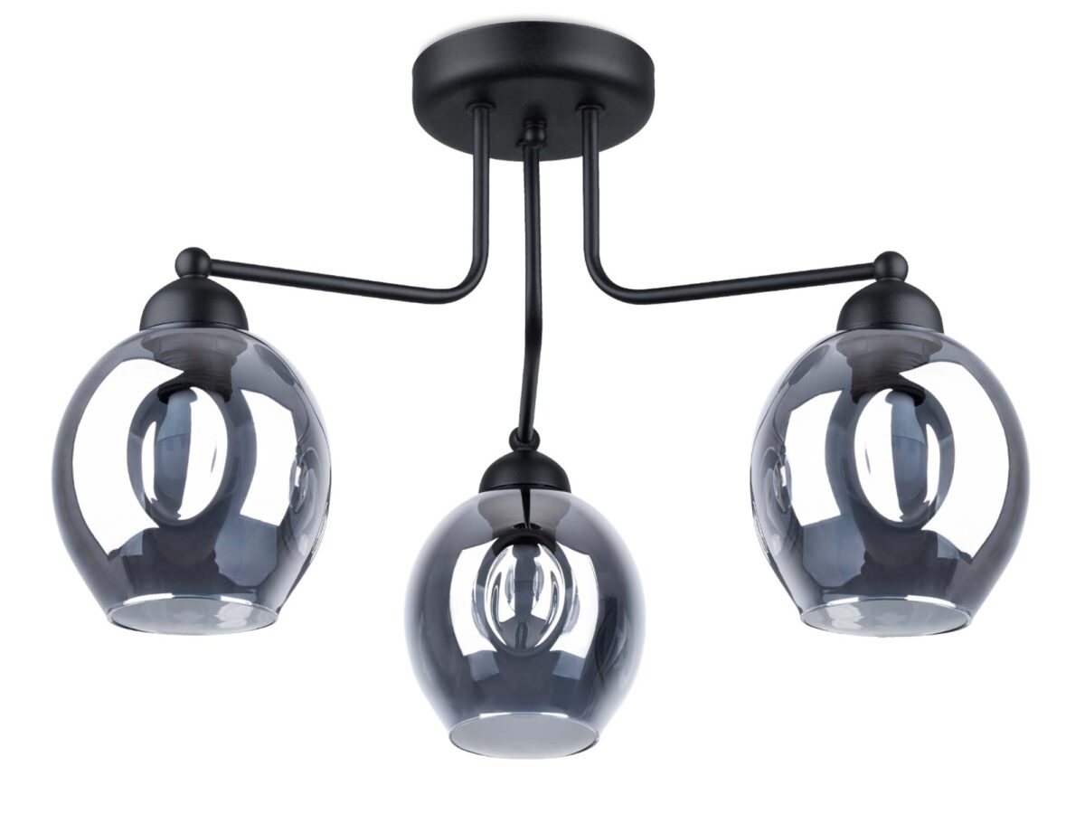 YUMA 3 Czarny Stylowy i Oryginalny Żyrandol