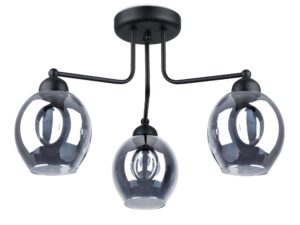 YUMA 3 Czarny Stylowy i Oryginalny Żyrandol