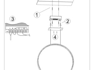 miniaturka Wisząca lampa LED RADIX 55 z Aluminiowa