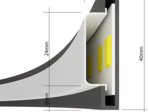 miniaturka Wisząca lampa LED RADIX 55 z Aluminiowa