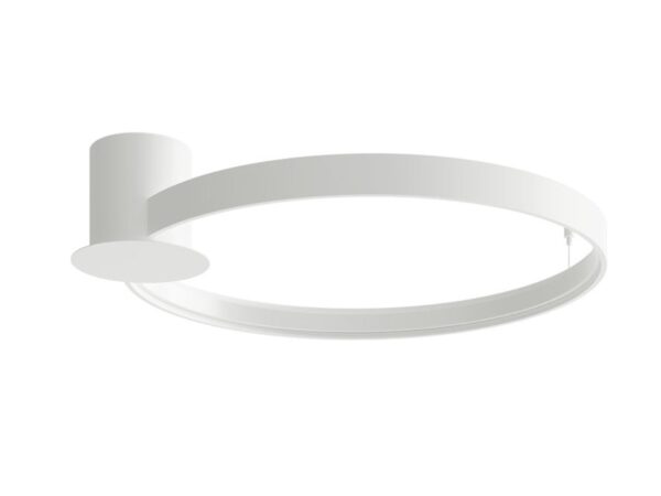 Okrągła biała lampa LED montowana bezpośrednio do sufitu