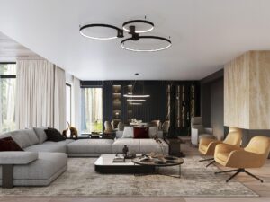 miniaturka Nowoczesny Plafon RADIX 55 z technologią LED