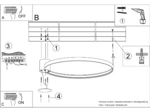 miniaturka Plafon RADIX 110 artystyczna aranżacja wnętrza