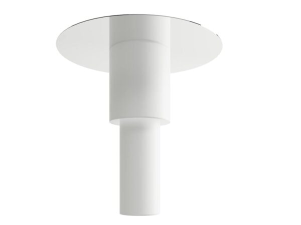 Lampa tubowa z dużą okrągłą bazą – wizualizacja 3D