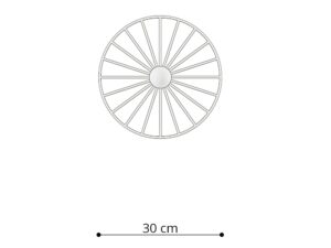 miniaturka Elegancki Kinkiet/Plafon z Metalową Obręczą SUD