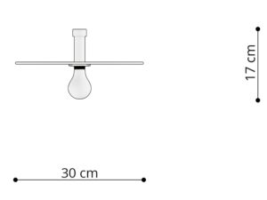 miniaturka Elegancki Kinkiet/Plafon z Metalową Obręczą SUD