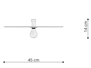 miniaturka Elegancki Kinkiet/Plafon z Metalową Obręczą SUD