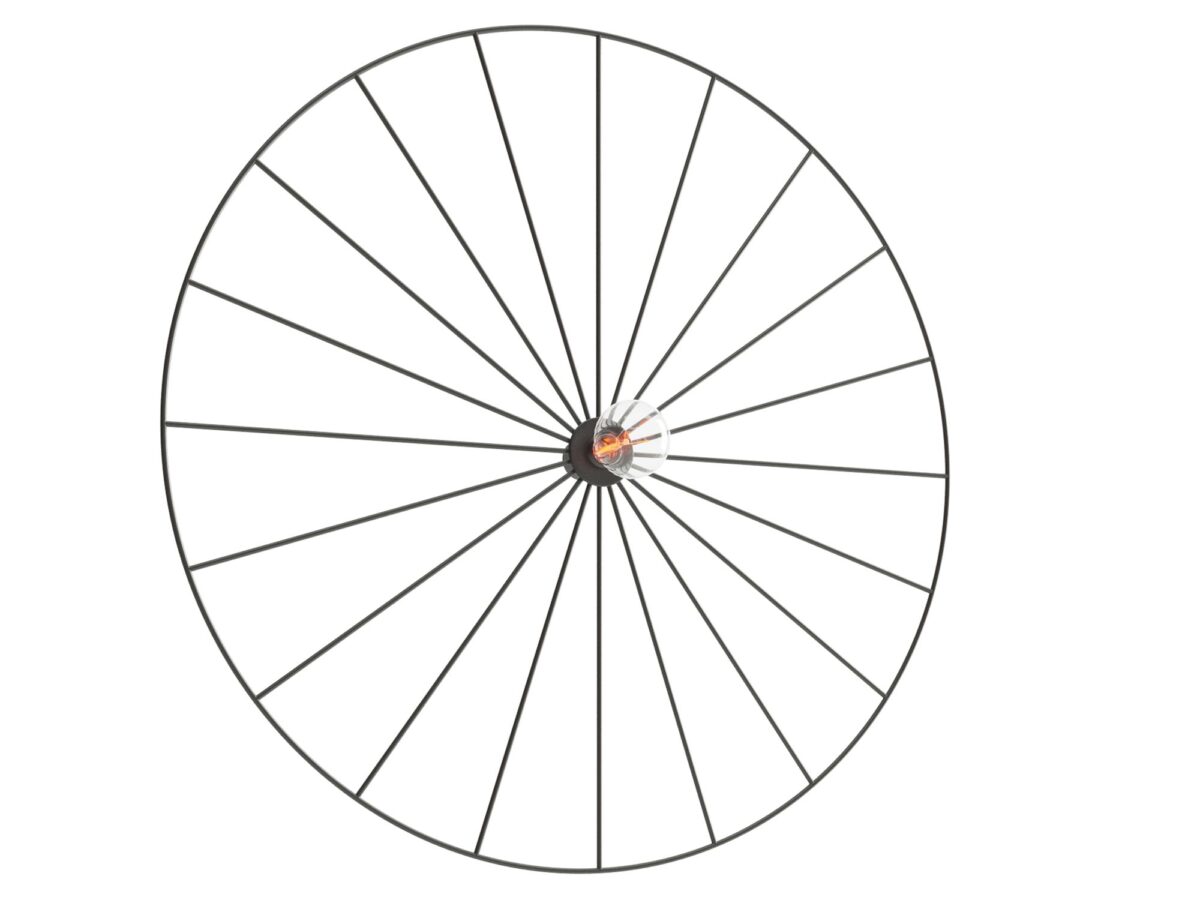 Elegancki Kinkiet/Plafon z Metalową Obręczą SUD