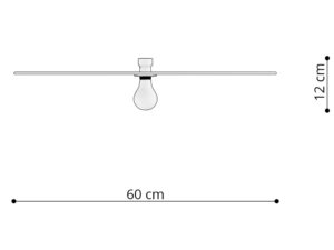 miniaturka Elegancki Kinkiet/Plafon z Metalową Obręczą SUD