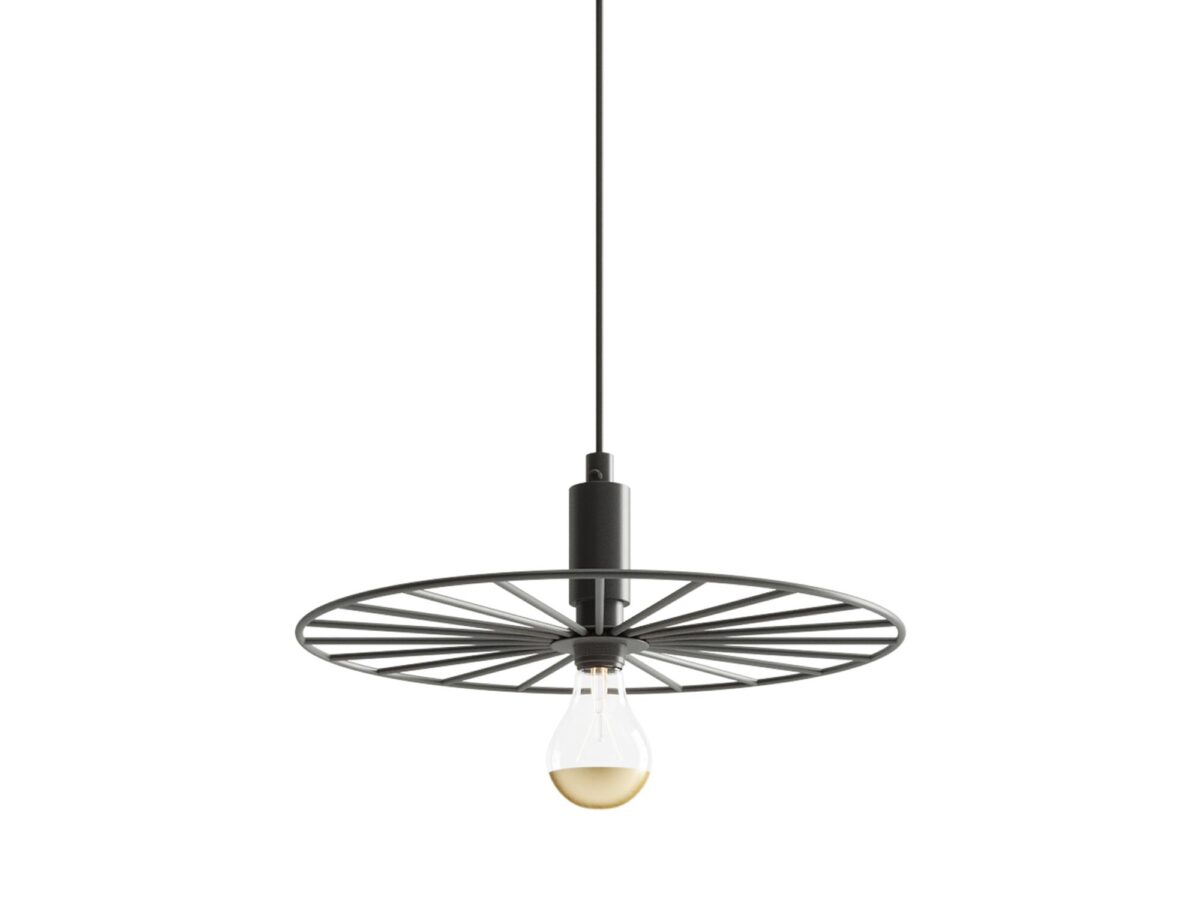 Stylowa lampa stalowa SUD 30 Czarny