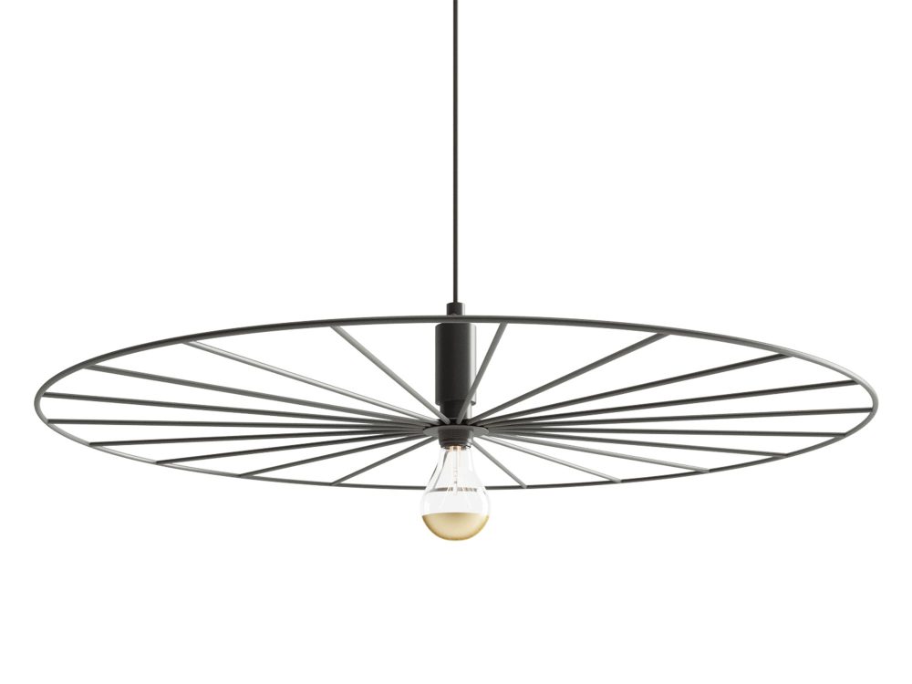 Stylowa lampa stalowa SUD 60 Czarny