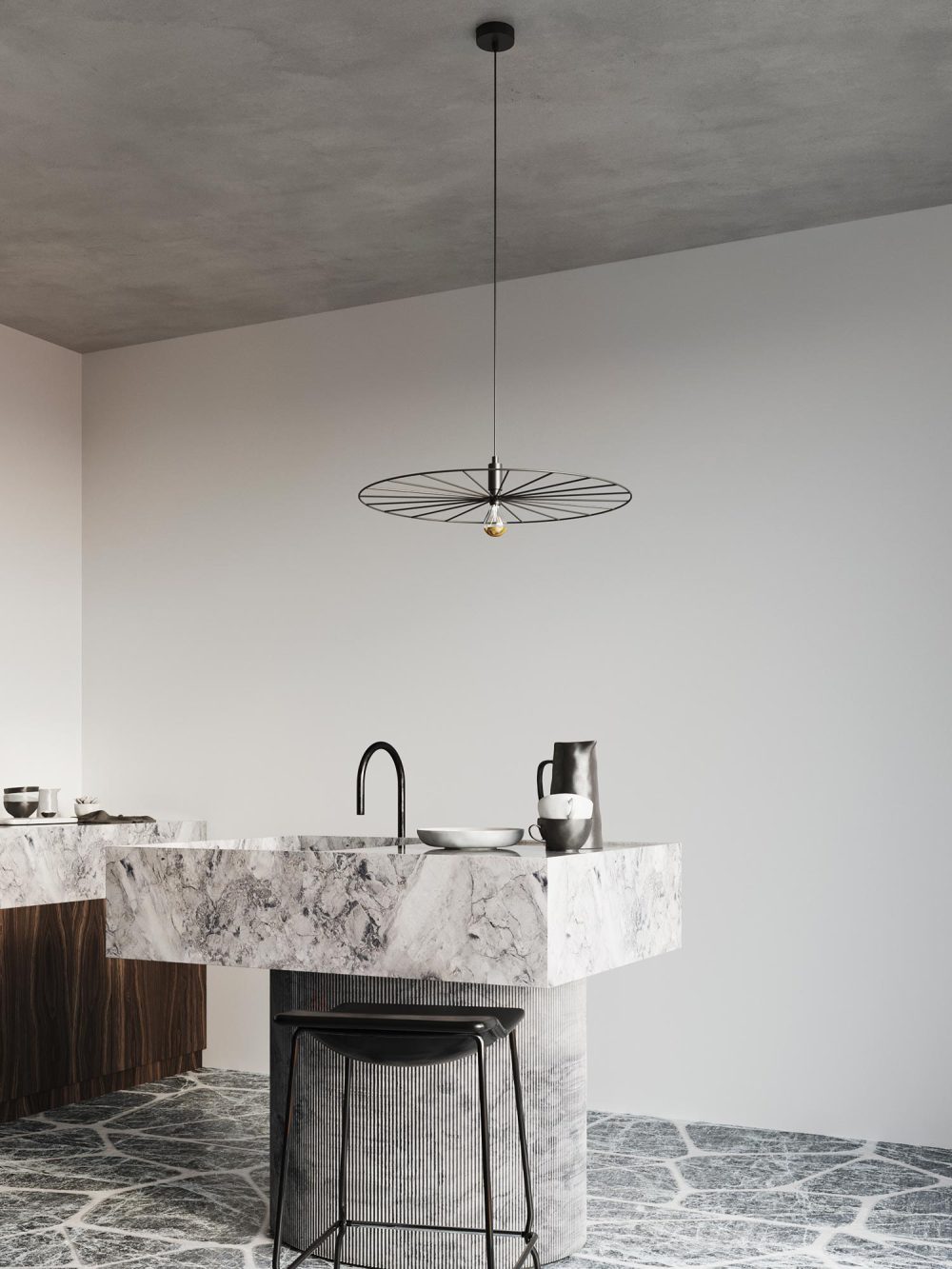 Stylowa lampa stalowa SUD 60 Czarny - obrazek 3