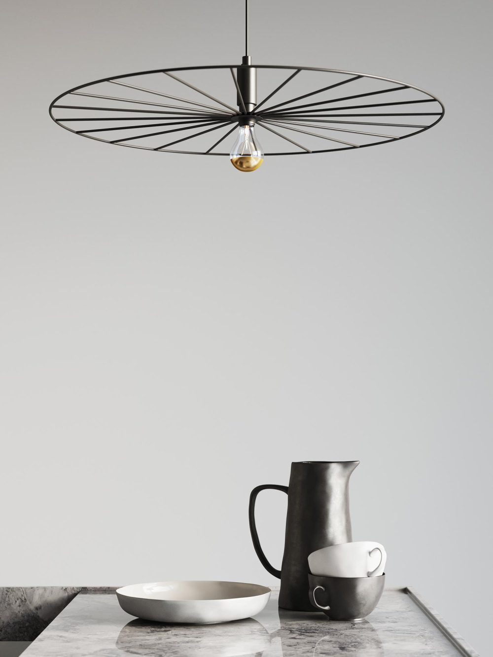 Stylowa lampa stalowa SUD 60 Czarny - obrazek 4