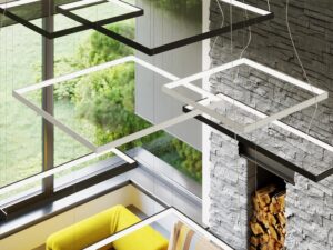 miniaturka Żyrandol biały do każdego pomieszczenia NUBIA M