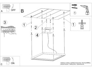 miniaturka Żyrandol biały do każdego pomieszczenia NUBIA M