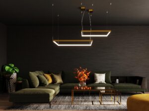 miniaturka Żyrandol biały do każdego pomieszczenia NUBIA M