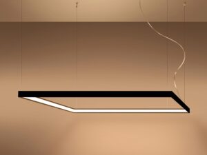 miniaturka Nowoczesny żyrandol w kształcie kwadratu NUBIA L