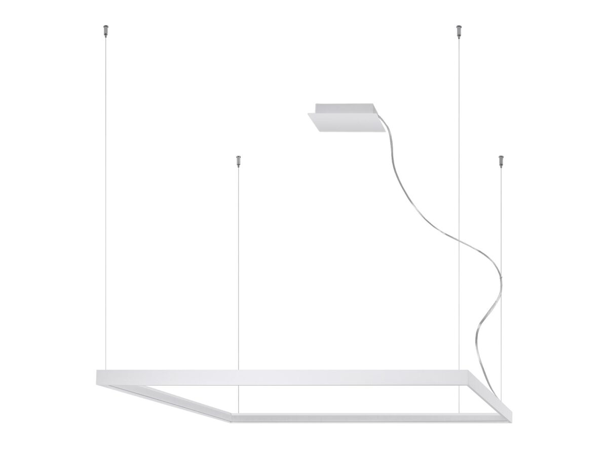 Nowoczesny żyrandol w kształcie kwadratu NUBIA L