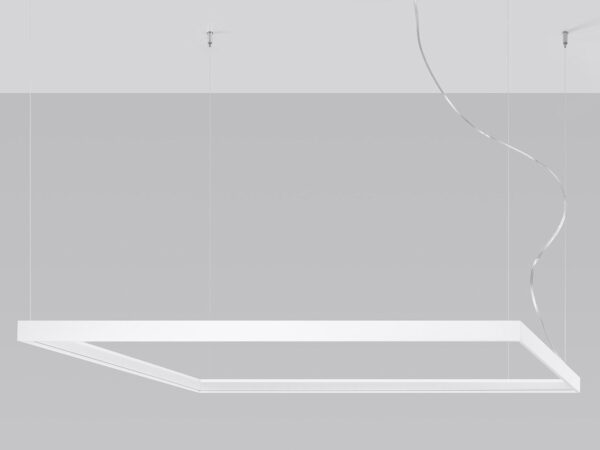 Lampa wisząca LED biała z równomiernym światłem