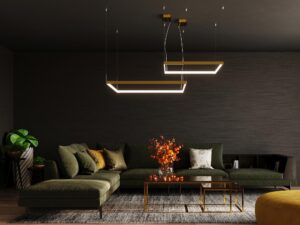 miniaturka Nowoczesny żyrandol w kształcie kwadratu NUBIA L