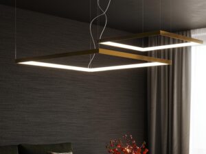 miniaturka Nowoczesny żyrandol w kształcie kwadratu NUBIA L