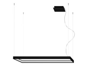 Prostokątny Żyrandol z Modułem LED TURIN M